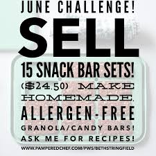 Snack Bar Maker Challenge Pampered Chef Snack Bar Snacks