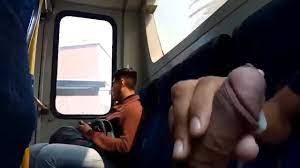 Cumming in bus