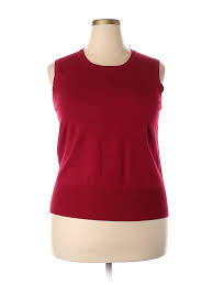 Details About Grace Elements Women Red Sweater Vest 3x Plus