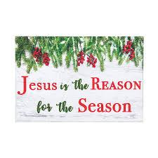 Jesus is the reason for the season sign. Fun Express Jesus Is The Reason For The Season Sign For Christmas Home Decor Decorative Accessories Misc Decorative Accessories Christmas 1 Piece Buy Online In Bahamas At Bahamas Desertcart Com Productid 166689900
