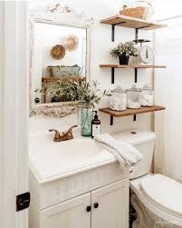 50 Chic And Practical Small Bathroom Ideas Small Bathroom Decor Small Bathroom Shelves Bathroom Design Small