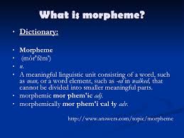 Check spelling or type a new query. Morphemes