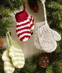 This pattern is available as a free ravelry download. Free Knit Christmas Tree Ornament Patterns Christmas Crochet Knit Christmas Ornaments Mitten Ornaments