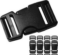 EISHOW Buckles for Straps 2": Side Release Buckle Plastic Clip 2 set +  Tri-Glide Slide 4 pcs Fit 2 inch Wide Nylon Strap Webbing Belt, Heavy Duty  ...