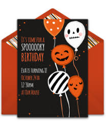 The template include a printable coffin shaped box template with a customizable invitation wording template to fit into the lid of the box. Free Halloween Online Invitations Punchbowl