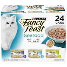 Purina Fancy Feast Grilled Seafood Feast Variety Pack Wet Cat Food 3oz Cans 24ct Antler 24ct 3oz Grilled Seafood Fancy Feast Cat Food Canned Cat Food