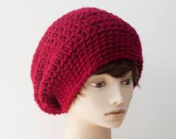 Woman's Winter Beret Hat, Hand Crochet, Custom