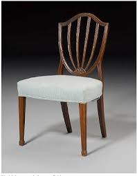 George Iii Mahogany Dining Chair In The Hepplewhite Style 1790 Georgian Furniture Dining Chairs Neoclassical Furniture