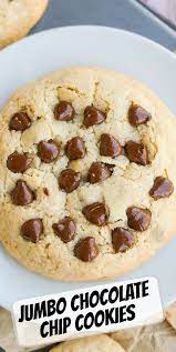 Jumbo Chocolate Chip Cookies Recipe Chocolate Cake Recipe Easy Fun Easy Recipes Best Dessert Recipes
