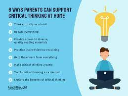 Research Agrees That The Strongest Students Emerge From Homes Supportive In The Learning Critical Thinking Critical Thinking Skills Teaching Critical Thinking