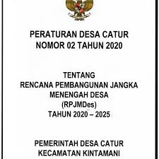 Kepentingan kegiatan ekonomi terhadap pembangunan negara. Rpjmdes Desa Catur