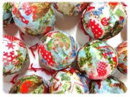(ne garder que les parties imprimées ). Realiser Une Boule De Noel Avec Des Serviettes En Papier