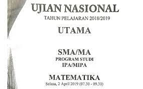 Soal usbn matematika sma 2018 dan pembahasannya. Soal Dan Jawaban Un Matematika Sma 2019 Kumpulan Contoh Surat Dan Soal Terlengkap