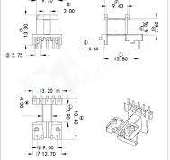 Bobbins | EE13 High Voltage Switching Power Horizontal ...