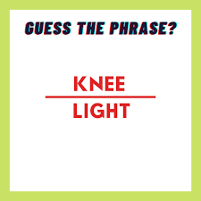 In a rebus puzzle what does knee lights mean? Knee Lights Riddle Answer Howto Junction
