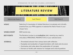 English form three lesson one manhajka cusub. English Extension 2 Literature Review