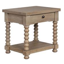 Bee Willow Home Spindle End Table In Grey Wash In 2020 End Tables Painted End Tables End Table Makeover