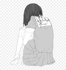Collection of 238 interesting nicknames sad. Svg Free Library Anime Broken Heart Quotation Manga Depressed Sad Anime Girl Png Transparent Png Vhv