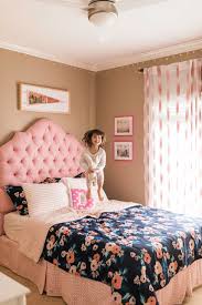 Matt didn't think we could get a 54″ fan because the room is small, but i am so happy we did. Girls Room Makeover Kids Austin By Bandd Design Houzz