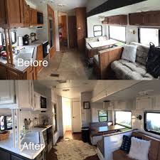 Best Easy Rv Remodels On A Budget 45 Before And After Pictures Http Goodsgn Com Rv Camper Easy Rv Remodels On Remodeled Campers Camper Interior Rv Remodel
