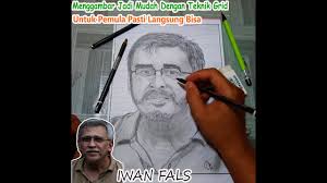 Cara Menggambar Sketsa Wajah Dengan Pensil Wajah Iwan Fals How To Draw Face Sketch For Beginners Youtube Di 2020 Sketsa Wajah Wajah Cara Menggambar