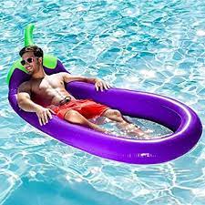 Maybe you would like to learn more about one of these? Xmdfy New Update Inflatable Giant Eggplant Pool Float Mattress Sunbathe Bed Swimming Ring Circle Beach Mat Summer Water Party Toy For Children Adults 270 110 20 Cm Amazon De Toys Games