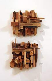 But now it's finally up, and. Wood Scrap Collages Jason Lee Starin Perhaps This Is What I Should Do With All My Scraps Scrap Wood Art Wood Wall Art Wood Scraps