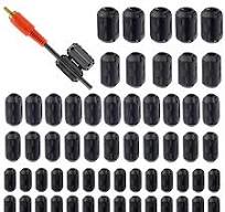 Amazon.com: HUAREW 60 Pcs Black Clip-on Ferrite Ring Core ...