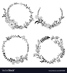 What's the best way to do hand embroidery? Simple Flower Wreath Drawing Novocom Top
