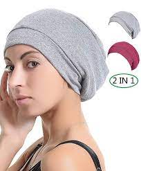 Slap Night Cap Sleep Hat Blue Red Women Organic Bamboo Cotton Satin Silk Satun Satin Lined Bonnet Slouchy Summer Scarf Hair Cover Scarf Hairstyles Silk Satin