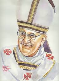 Pope Francis, Painting by Ernan