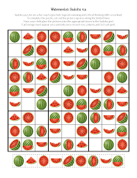 Watermelon Sudoku Puzzles Free Printables Free Puzzles For Kids Sudoku Puzzles Sudoku
