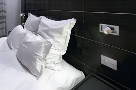 Perfect for reading in bed and other activities, canopied wall mount reading lights put convenient bedroom lighting at your fingertips. Bedside Switch Height Google Search Contemporary Wall Lights Recessed Wall Bedside Lighting