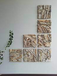5 91 Set Square Wall Decor Wood Wall Tiles Driftwood Etsy Wood Wall Tiles Geometric Wall Handmade Tiles