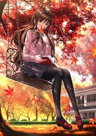 Kết quả hình ảnh cho anime mùa thu buồn
