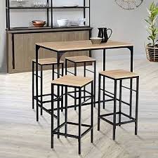 Ensemble Table Et Chaises En 2020 Tabouret Design Ensemble Table Et Chaise Table Haute