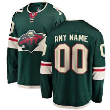 Authentic minnesota wild jersey adidas home jersey nhl. Men S Minnesota Wild Fanatics Branded Green Home Breakaway Custom Jersey