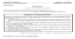 Selain itu, membaca jurnal juga dapat memudahkan kita nantinya dalam menyelesaikan skripsi. Bahasa Melayu Upsr Tahun 4 Bahagian B Membina Ulasan Latihan 6 Tulis Ulasan Tentang Gambar Gambar Tersebut Pdf Document
