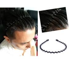 Collection by hair and beauty tips. Amazon Com Men S Slicked Back Headband Outdoor Sports Fashion Pigtail Hair Band Never Paint Shedding Metal Head Buckle Clip For Mens Long Hair Braid And Other Hair Styles Small Wave Beauty