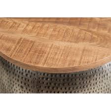 It is a particular resilience; Powell Reid Metal Drum Table With Storage In Silver Pcymx34