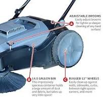 Amazon.com: Tomahawk - Barredora industrial de 38 pulgadas ...