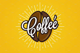 Coffee Bean Logo Coffee Lettering Coffee Bean Logo Hand Logo Geometric Logo