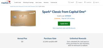 Capital one offers five different credit cards in its spark family of business cards, including two cash back cards which are covered in this review. Www Capitalone Com Credit Cards Pay Bill For Capital One Spark Classic Card