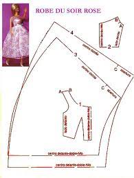 Cela peut ressembler à un très bon point de départ dans l'éventualité où vous souhaitez aussi créer un travail semblable. 12 Grand Patron Robe Barbie A Imprimer Image Barbie Doll Clothing Patterns Sewing Barbie Clothes Doll Clothes Patterns Free