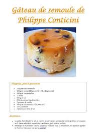 Gateau De Semoule De Philippe Conticini Pdf Gateau De Semoule Gateau Semoule Fine Recette Gateau Semoule