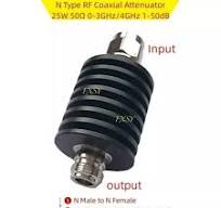 Coaxial 10W RF Fixed Attenuator SMA-Male To Female Type DC-3GHz /4GHz 50  Ohm 1-40db