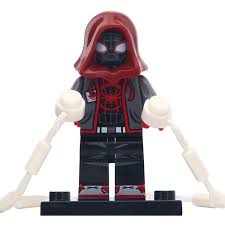 Minifigure Miles Morales Spider Man Marvel Super Heroes Compatible Lego Building Block Toys Marvel Superheroes Spiderman Lego Building Blocks