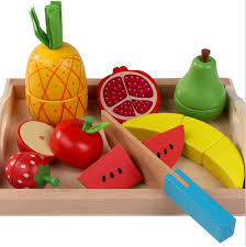 Play Kitchen Wooden Set Pretend Toy Kids Cooking Wood Toddler Accessories Food G Jjovce Cooking Toys Creative Toy Miniature Food