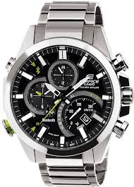 Casio Edifice Analogue Bluetooth Watch Tough Solar Chronograph Black Eqb 500d 1aer Connects To Phone Casio Edifice Watches For Men Expensive Watches