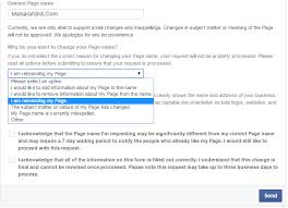 Saya pun ambil peluang ini untuk menukar. Tutorial Tukar Nama Page Facebook